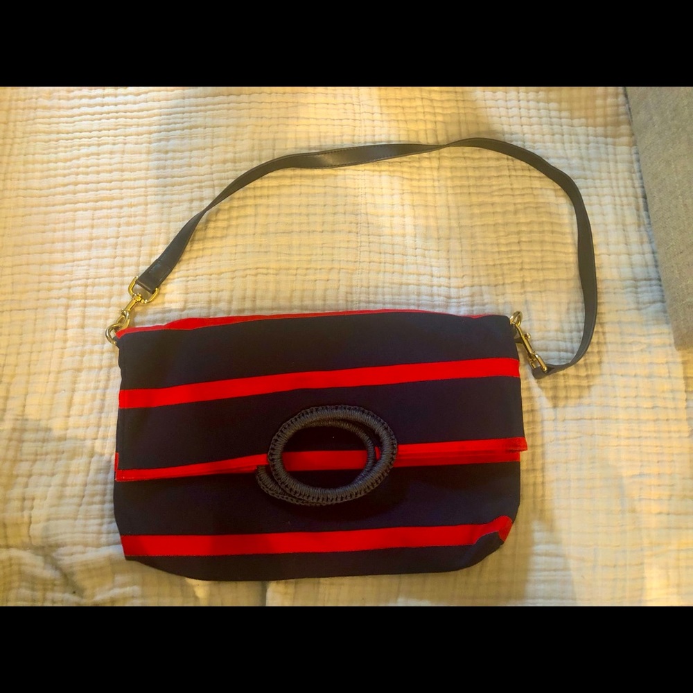 NWOT Talbots Nautical Foldover Bag